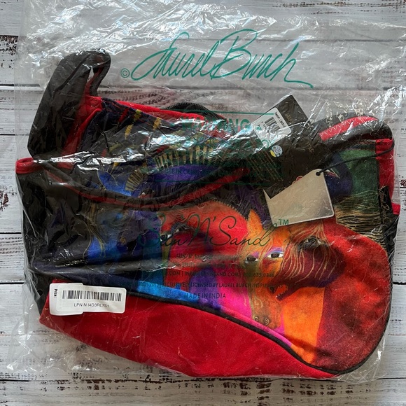 Laurel Burch Wild Horses of Fire Medium Hobo Tote NWT - Picture 9 of 9